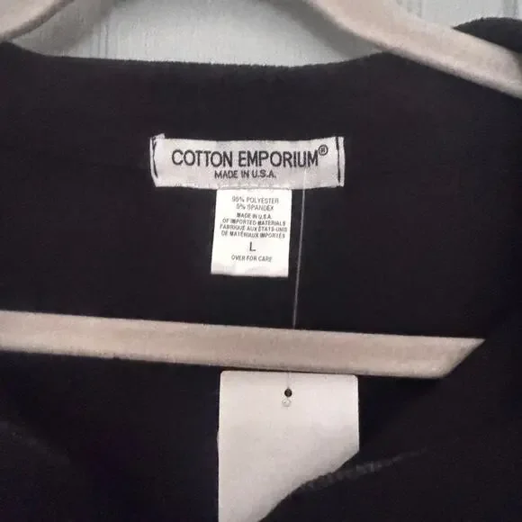 Cotton Emporium Black Sleeveless Crop Tank Top - Picture 2 of 4